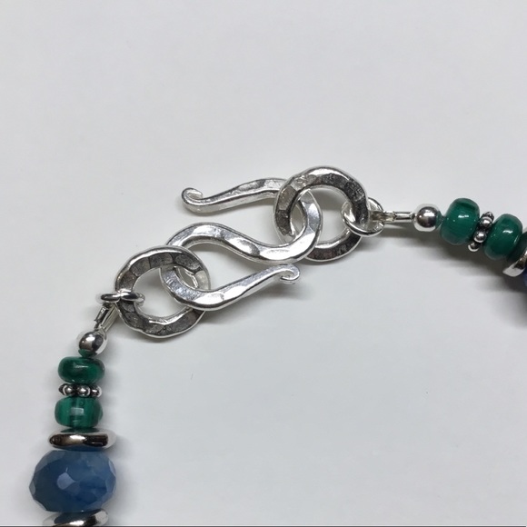 NEW! 🌹Mystic Blue Moonstone/Malachite Bracelet - Picture 4 of 4